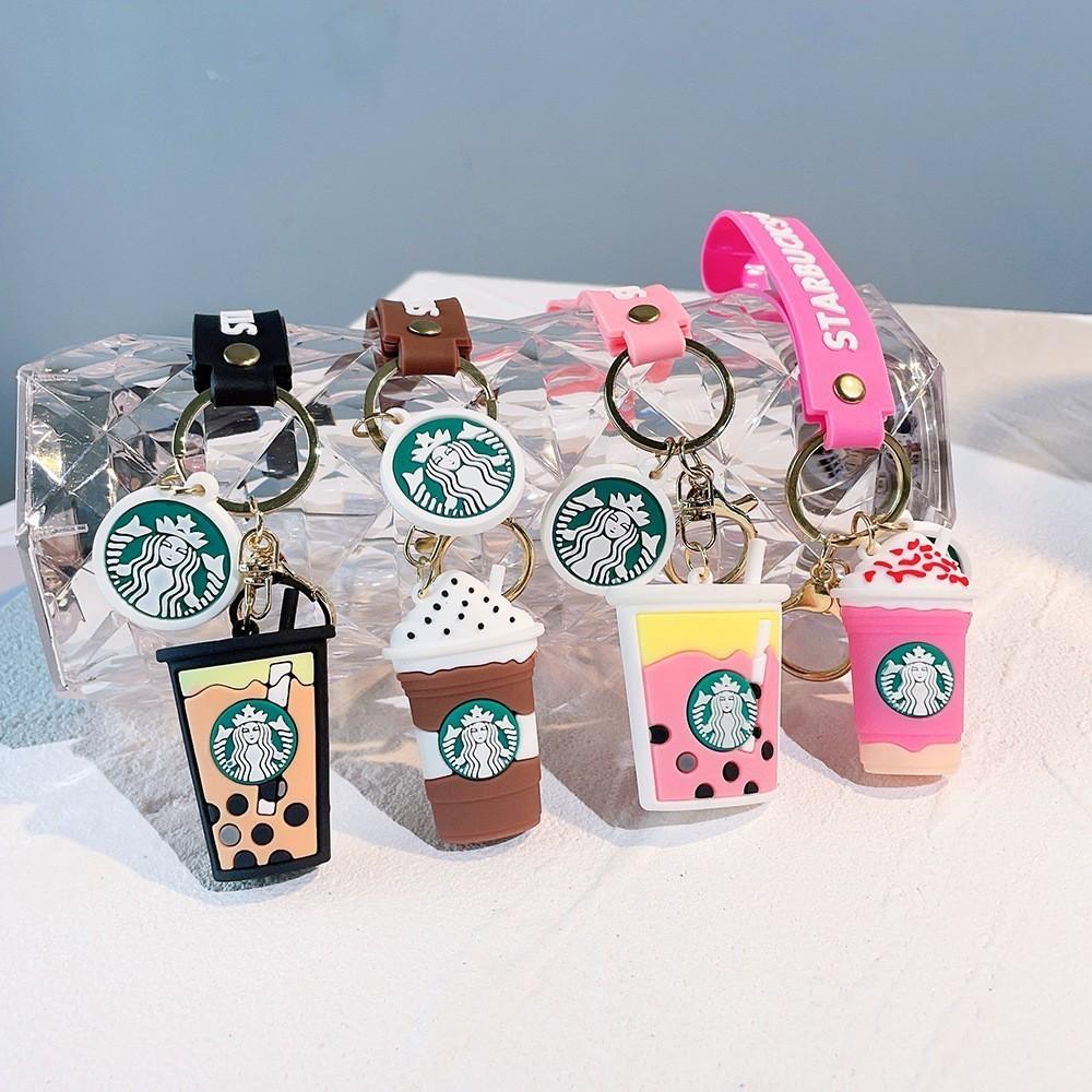 Adorable Bear Barista Keychain Cute Silicone Accessory Perfect For Gift Giving