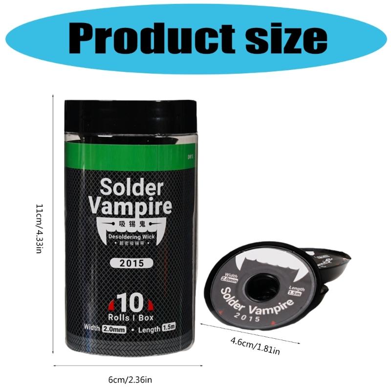 Premium Solder Removal Wick For Efficient Soldering Iron Cleaning And PCB Repair Soldering Wick Braid