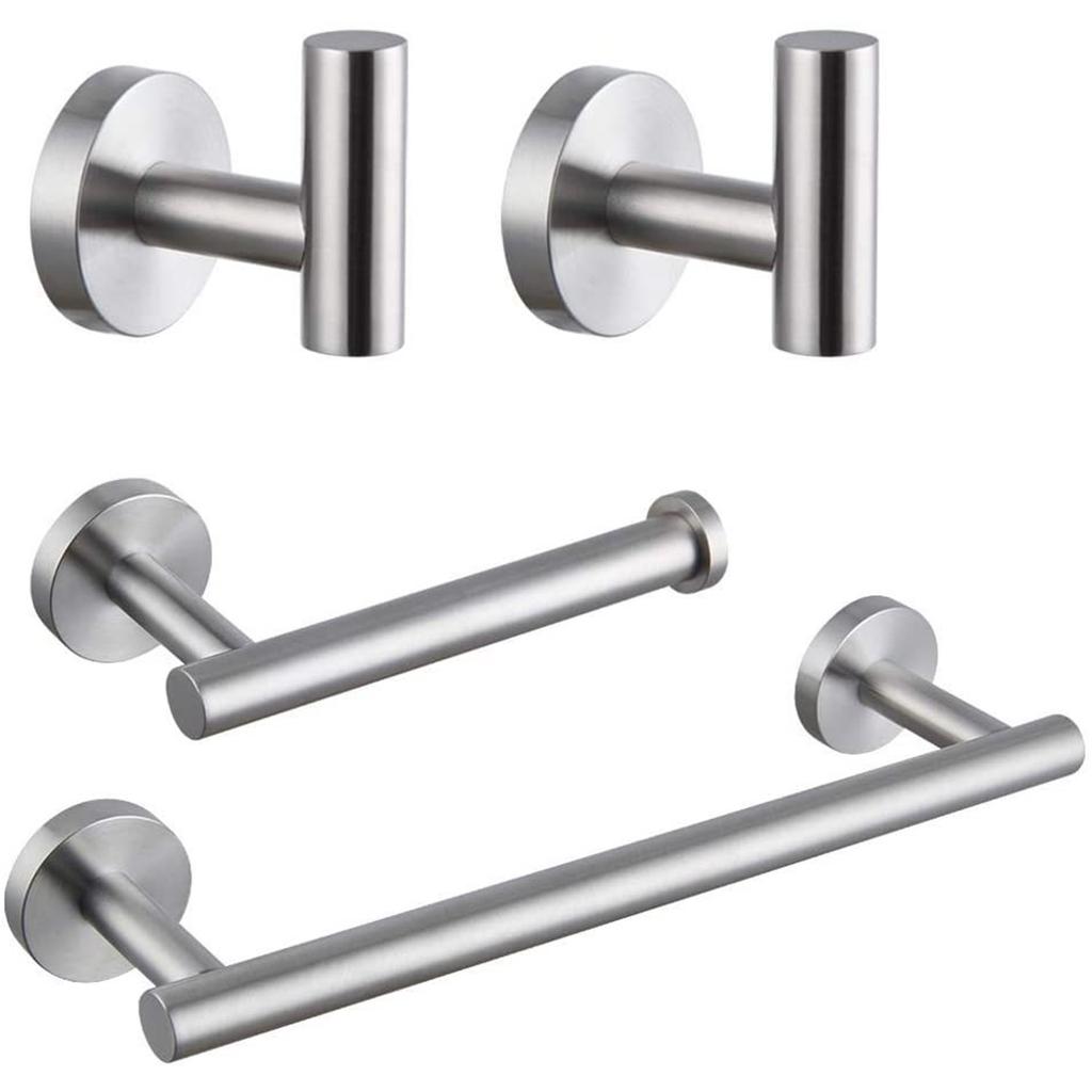 Stainless Steel Towel Rack Paper Towel Rack Bathroom Towel Bar Wall Hook Bathroom Storage Rack