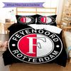 Feyenoord logo  Pattern Bedding Quilt Set Quilt Cover Pillowcase Home Decoration Birthday Gift (1 * duvet cover + 2 * pillowcase, without core)