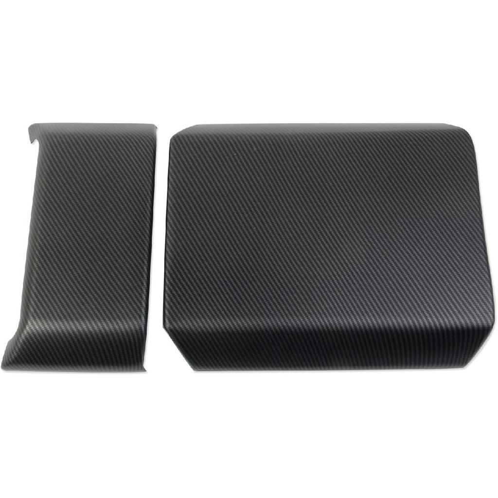 Carbon Fiber Style Front Armrest Box Cover Trim Accessories for Tesla Cybertruck (Matte Surface)