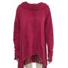 Plain Long Sleeve Hoodie Sweatshirt With Midlength Design For Women Winter