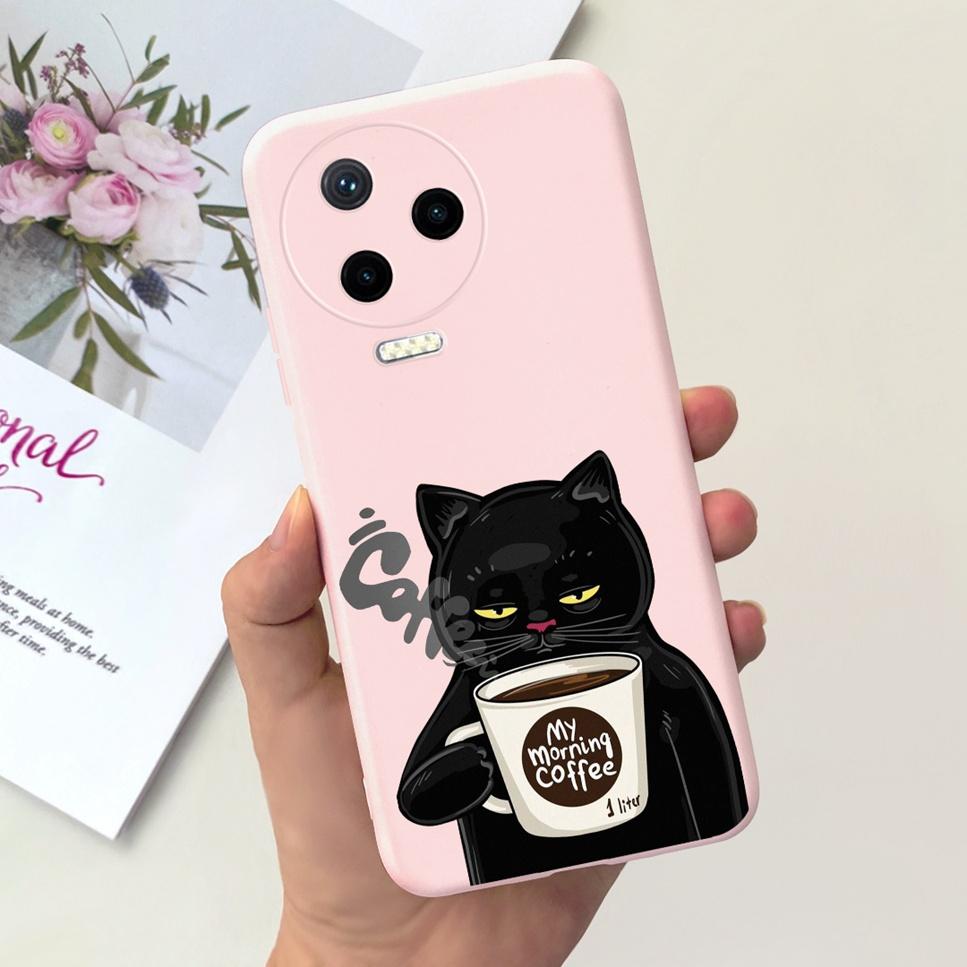 For Infinix Note 12 Pro 4G 6.7" Case Cartoon Astronaut Love Soft Silicone Black Pink Cover For Infinix Note 12 2023 Phone Case