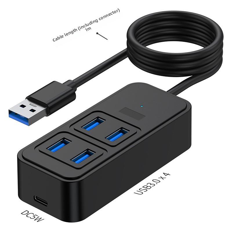 Adaptor Hub USB 3.0 la Tip C pentru Laptop MacBook Extinde 4 Porturi Transfer de Date de Mare Viteză Splitter