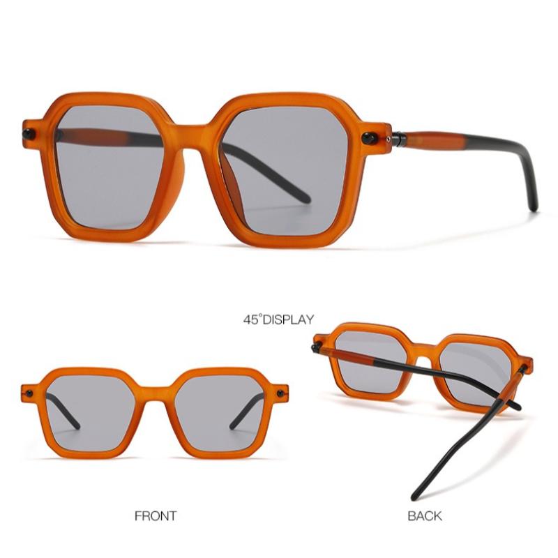 Stylish Square-frame Sunglasses for Men and Women, Casual Blue Light Blocking Glasses, Versatile Sun Protection Sunglasses