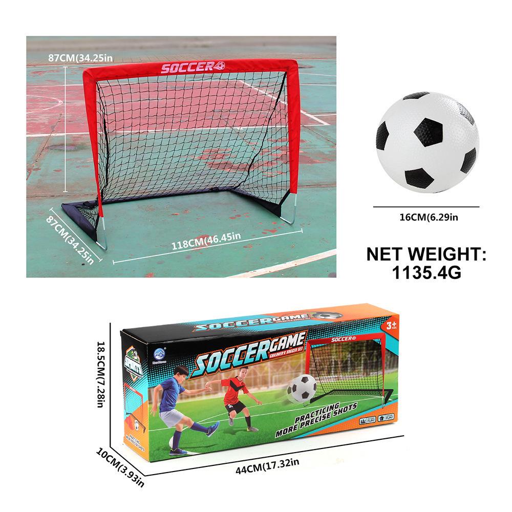 Portable Folding Children's Football Goal - Outdoor Grass Sports Activity Toy for Boys and Parent-Child Play