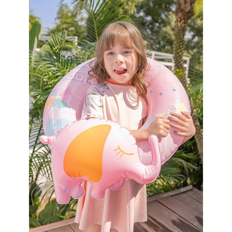 Swimming Childrens Ring Seat With Handle Cartoon Elephant Fashion Water Toy