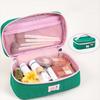 Dopamine Contrast Makeup Bag Handheld Handbag Toiletry Storage Bag Large Capacity Zipper Portable Cosmetic Organizer Outdoor