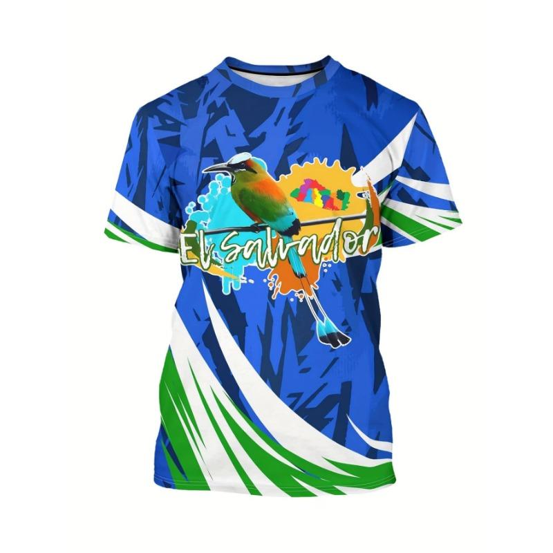 Men's Fashion 3D Printed Men's T-Shirt Round Neck Short Sleeve Trendy Street Wear