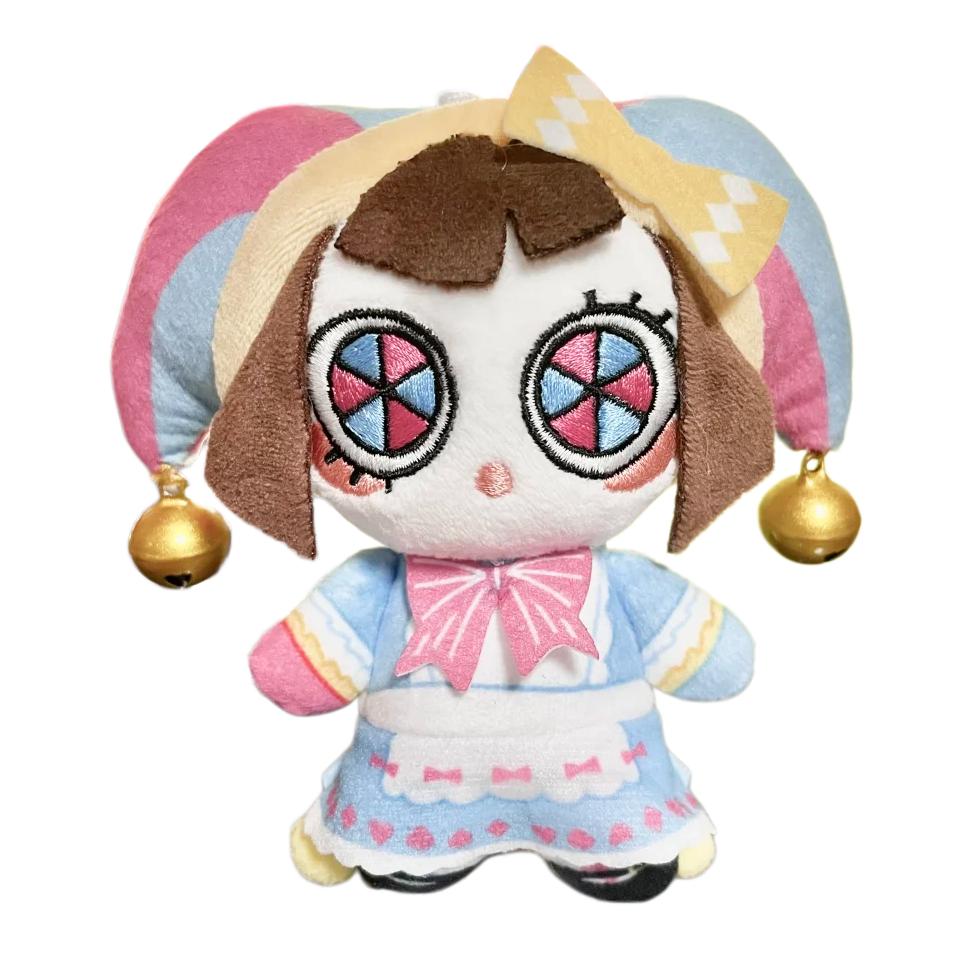 Kawaii The Amazing Digital Circus Plush Keychain Set 3pcs Pomni Jax Caine Soft Mini Dolls For Fans Bag Charm And Birthday Gift