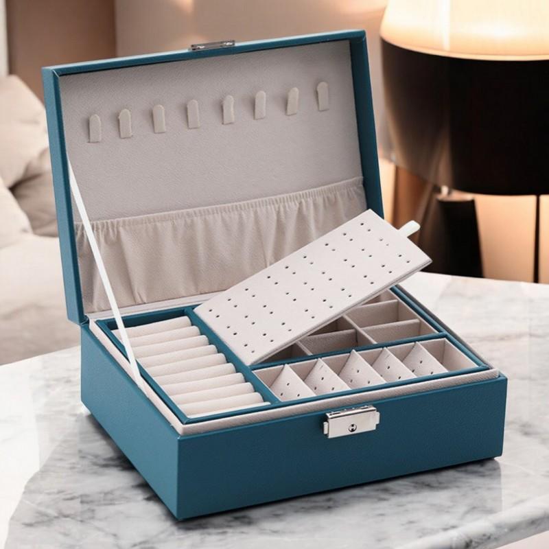 Jewelry Box Green Case Organizer Women' Fashion Box