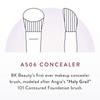 BK Beauty A506 Concealer Brush - Kitten Paw Shape for Under-Eye Concealing & Contouring, Flawless Coverage Makeup Brush for Liquid & Cream Foundation