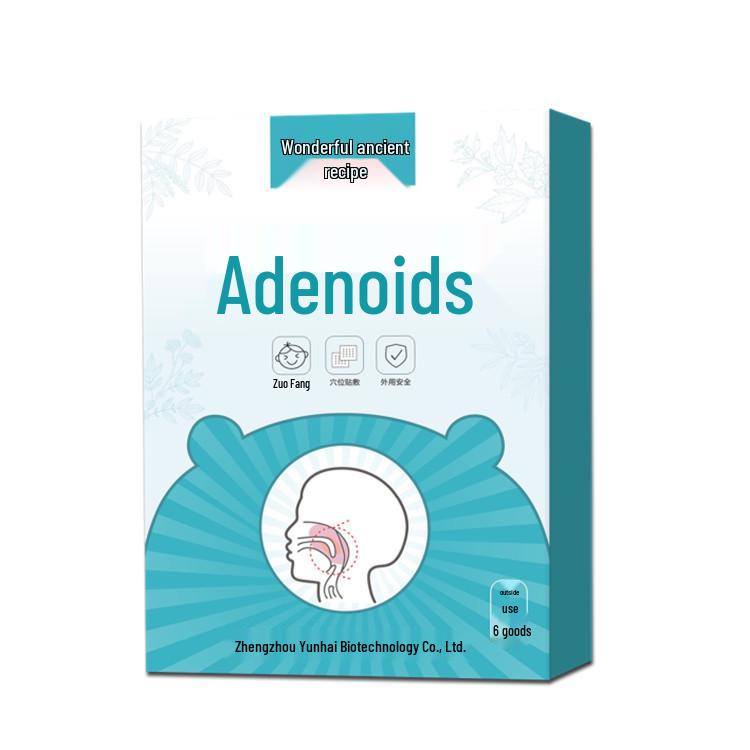 Adenoid & Tonsil Health Patch for Children: Relieves Hypertrophy, Nasal Congestion, Runny Nose, Sore Throat, and Mouth Breathing.