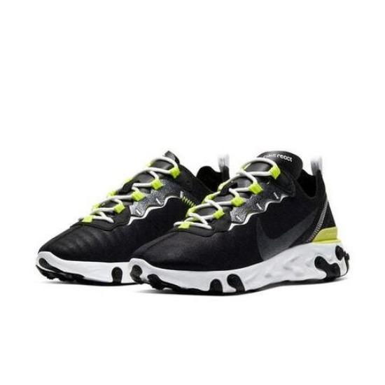 Nike Wmns React Element 55 SE Черный лимонный яд CN3591-001 EU 36