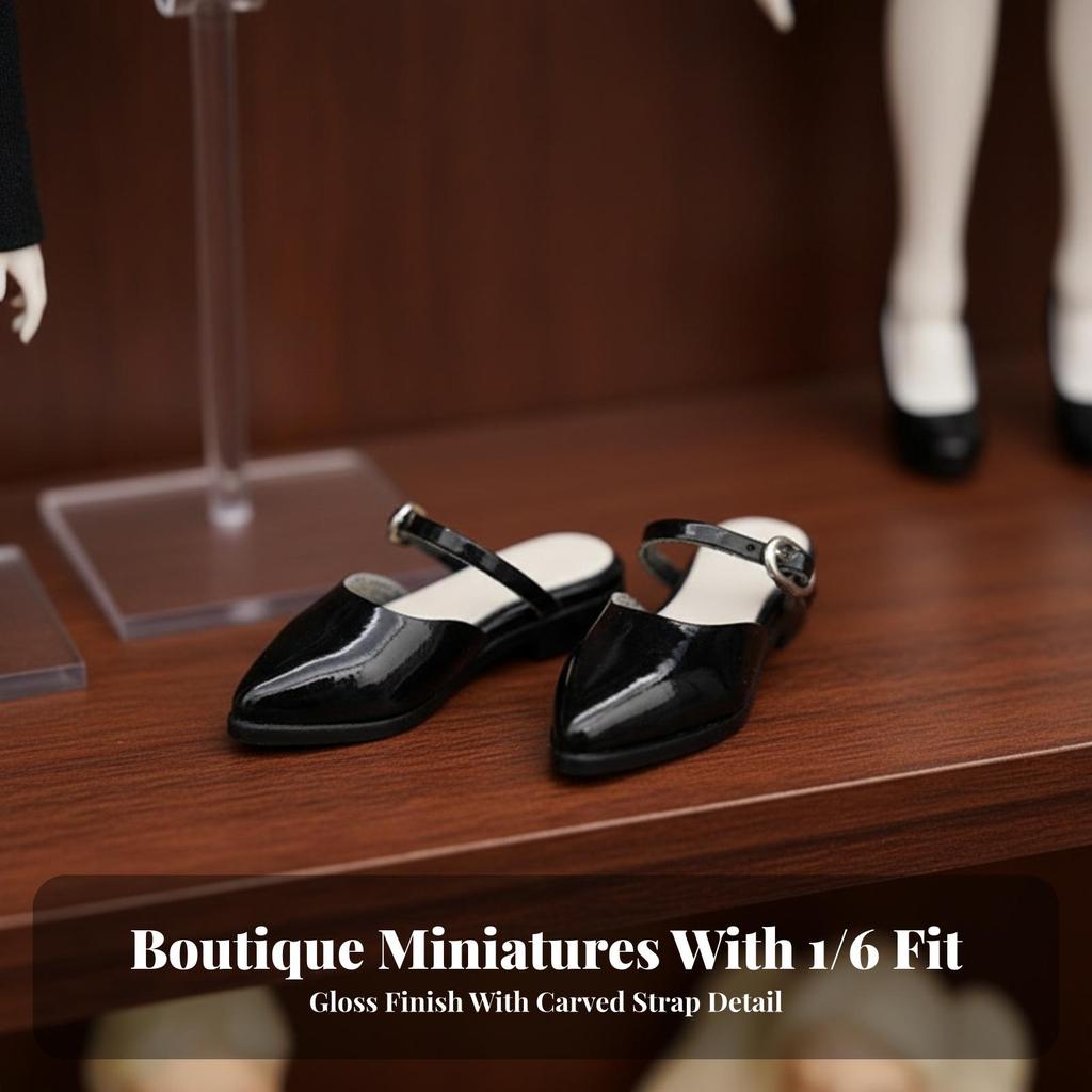Doll Flats Lifelike Toy Shoes Glossy for Action Figure Customizers