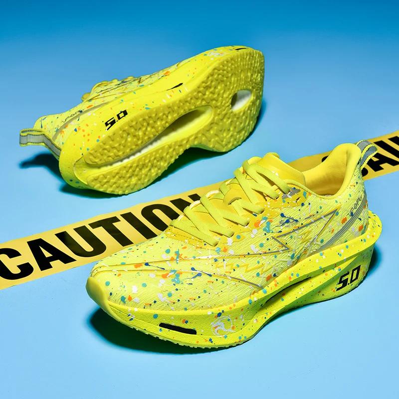 Neue Unisex Marathon Leuchtende Laufschuhe Hohe Qualität Straßen-Joggingschuhe Leichte Komfort-Sneaker Mesh Atmungsaktive Trainer