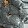 Retro Cotton Four-Piece Set: Yarn-Dyed Jacquard Bed Sheet & Duvet Cover for All Seasons