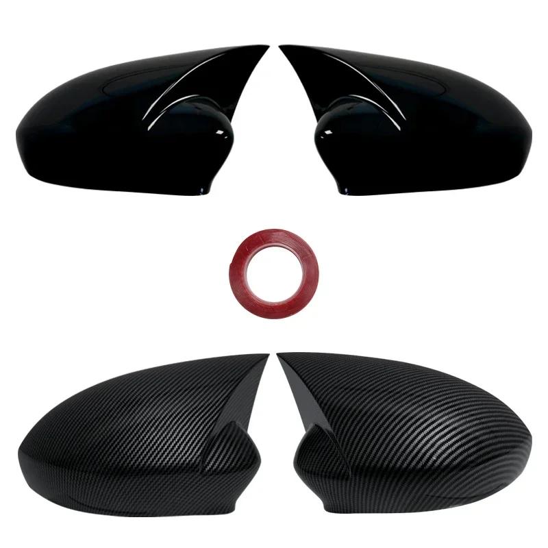 1 Pair Side Door Rearview Mirror Cover Trims For FIAT 500 500C GRANDE PUNTO 595 ABARTH 695 Car Accessories Left + Right Side