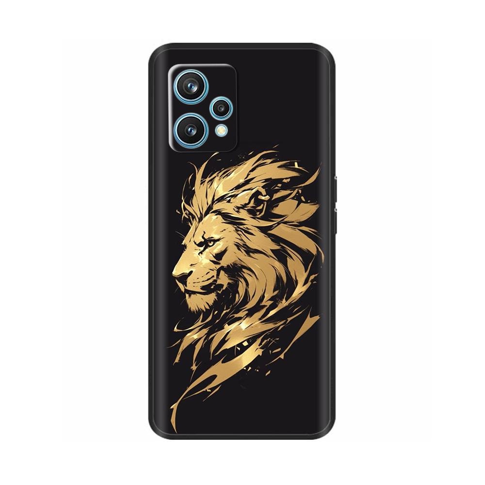 Para Realme 9 Pro Plus Funda Divertida de Silicona Suave Cubierta de Teléfono Para Realme 9 4G Funda Negra Carcasas con Parachoques Resistentes a Golpes Para Realme 9 Pro+