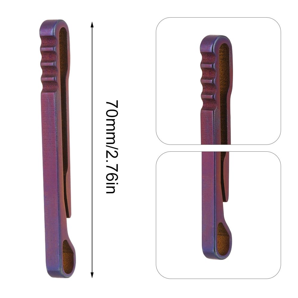 Buckle Bottle Opener Titanium Ti Clip EDC Octagon Keychain Hike Belt Clip Multi Keyring