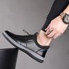 Leather soft-soled business men's shoes 2025 new one-pedal fashion casual shoes simple and breathable men's shoes