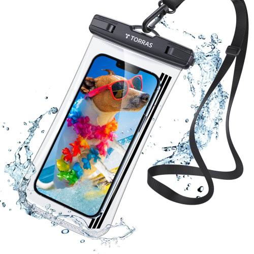 

[2024 new model! Sense of security that will not break] TORRAS Smartphone Waterproof Case, Waterproof Case, Fully Waterproof, Clear, Easy to Press Sid