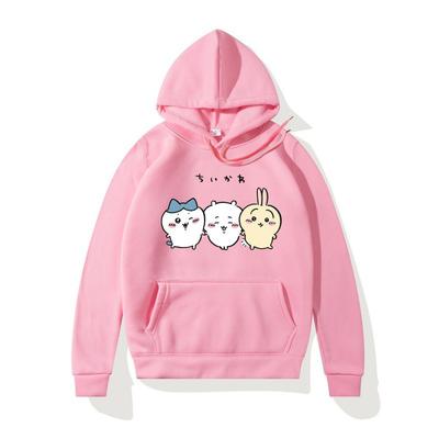 Anime Manga Kawaii Chiikawa Print Hoodie for Men and Women