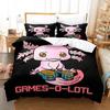 Fashion Cartoons Game Gamesolotl Axolochi Bedding Set Single Twin Full Queen King Size Bed Set Adult Kid Bedroom Home Textiles