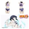 Hyuga Hinata Inspired Naruto Swimsuit Cosplay Costume With Purple Polyester Fabric