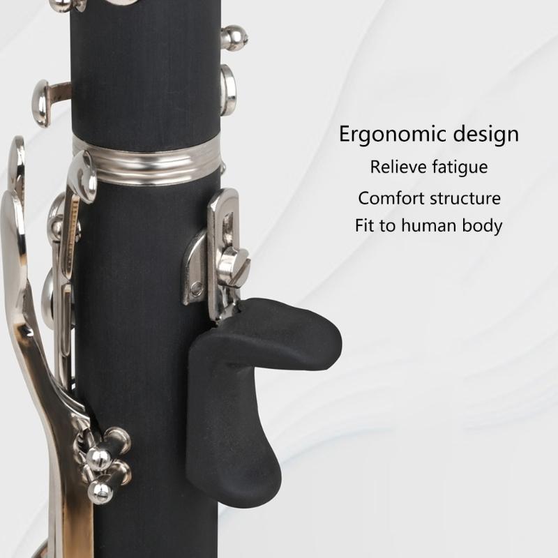 Klarinette Oboe Daumenstütze Kissen Bequemer Weicher Silikon Daumenschutz Fingerstützkissen für Holzblasinstrumente