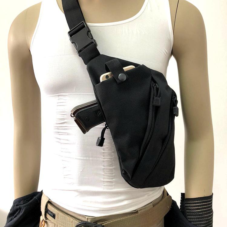 Men's Outdoor Tactical Crossbody Chest Bag: Multifunctional, Anti-Theft, Single Shoulder Holster