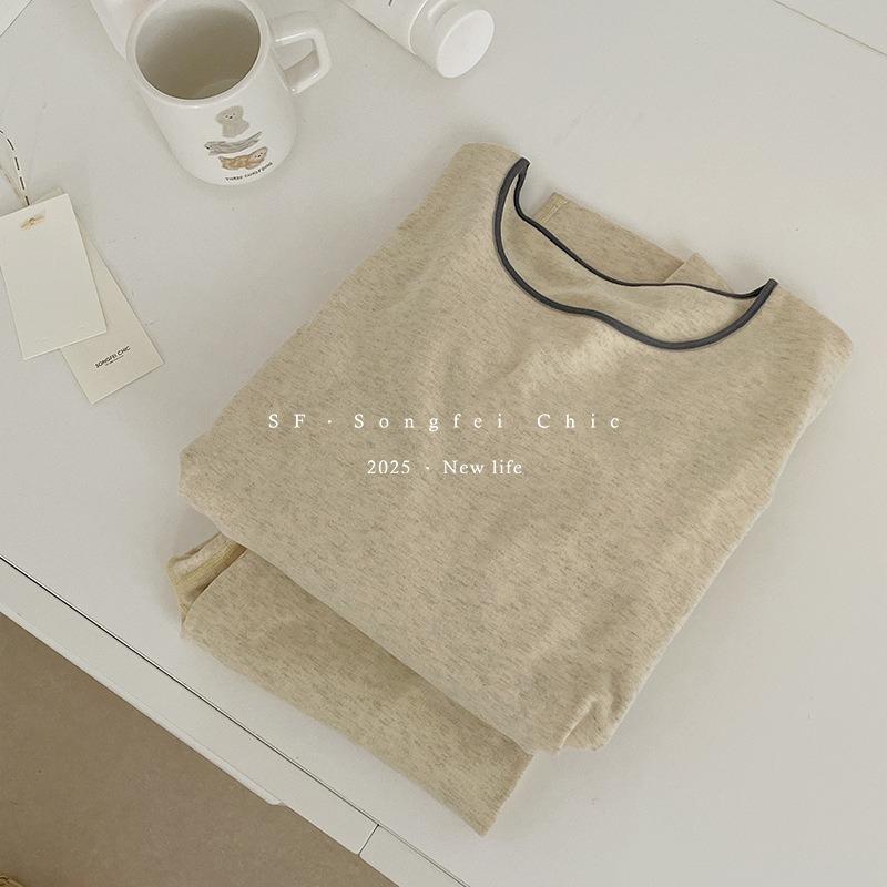 6 Snowflake Velvet Thermal Underwear Women's Autumn and Winter New Polished Thickened Women's Suit Slim-fitting Elastic Long Johns