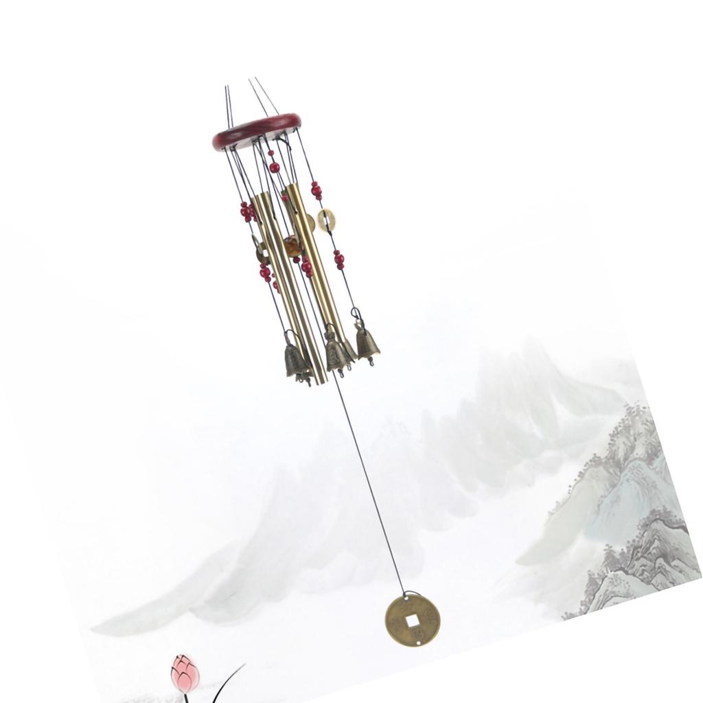 Wind Chime Multi Aluminum Pipe Wooden Decorative Wind Chime Gift for Cabin Home Door Window