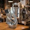 Zinc Zinc Zinc Alloy Swan Shape Cutlery Holder Anti-Rust Swan Tableware Holder  Kitchen