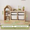 Children's Solid Wood Toy & Book Storage Shelf and Cabinet