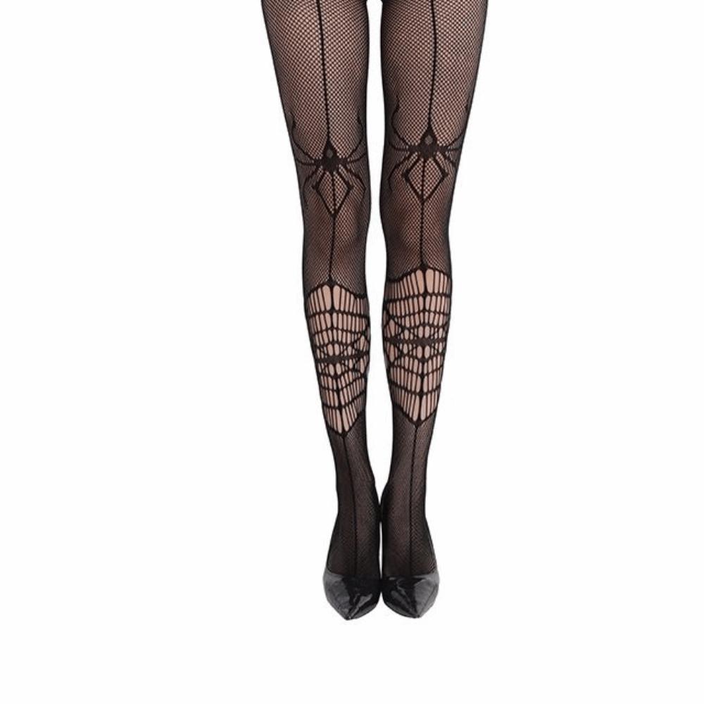 Hollowed Out Halloween Theme Pantyhose Jacquard Spider Web Pantyhose Party
