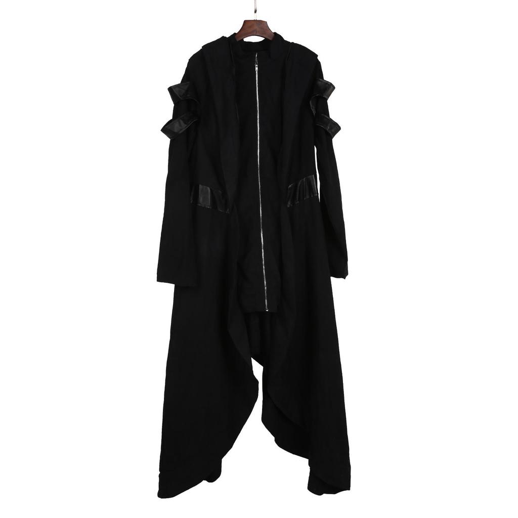 2022 Europe & America Solid Color Hooded Long Sleeve Irregular Women's Top CB8906