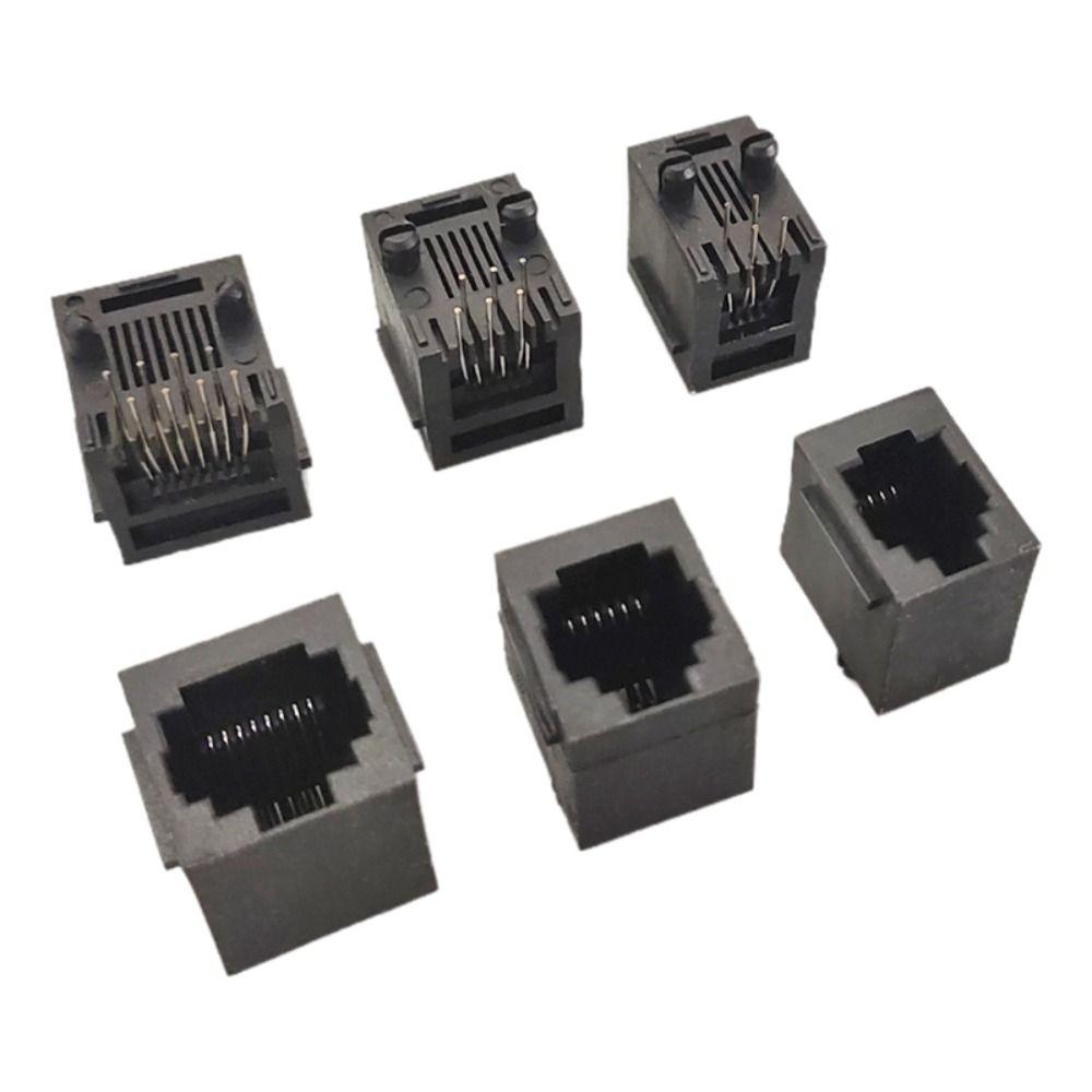 5Pcs Vertical Telephone Connector Socket Connector Female Socket Communication Accessories