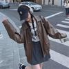 Maillard American Retro hnědá kožená motorkářská bunda - větruodolná a stylová