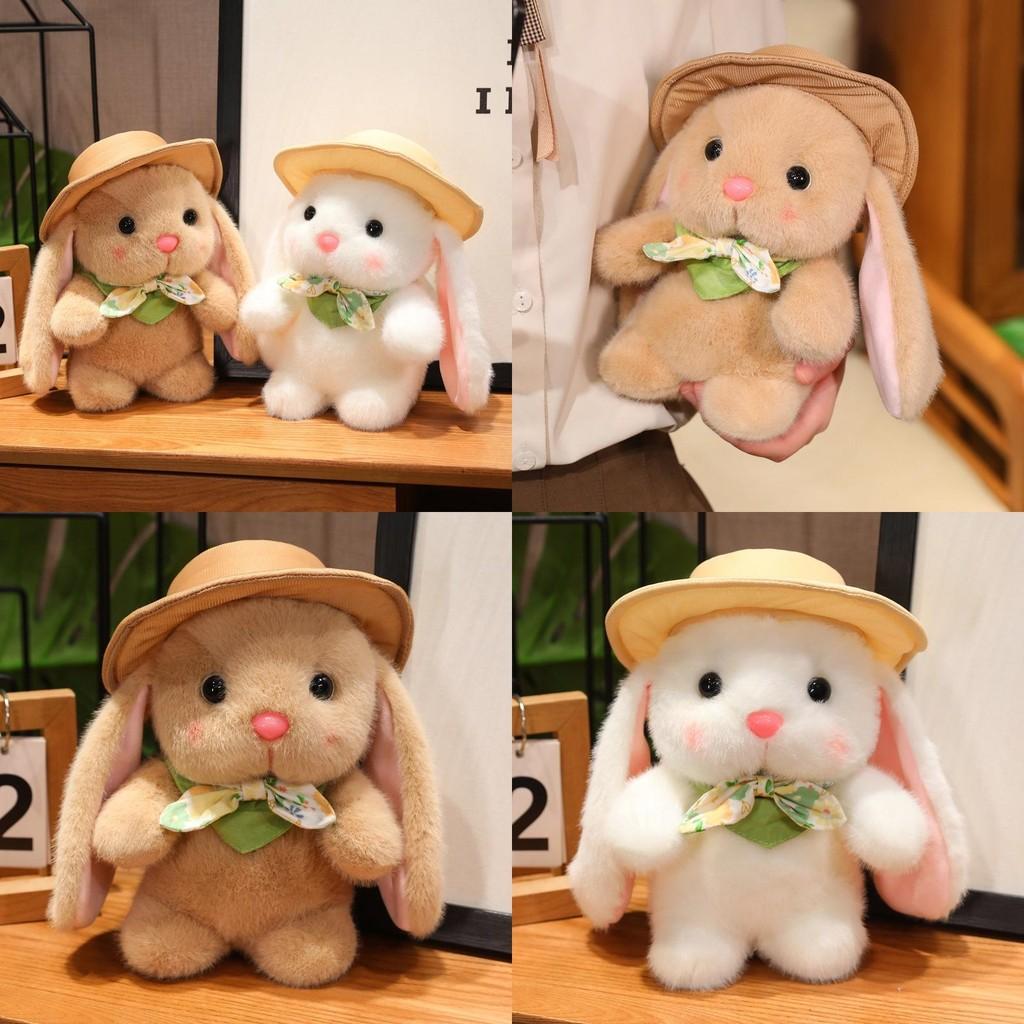 Pudding Plush Bunny Stuffed Toy Hat Rabbit Doll Decoration Kids Gift Birthday