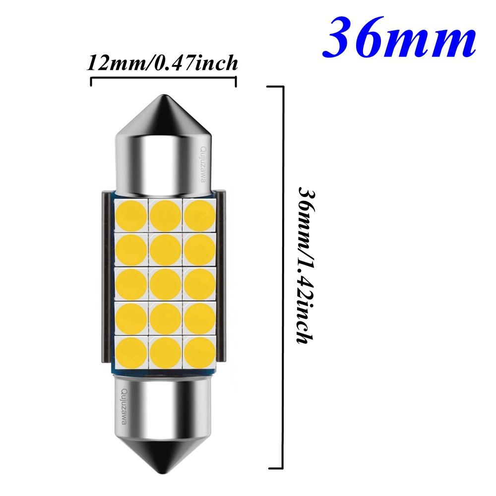 Festoon 31mm 36mm 39mm 41mm C5W C10W C3W Super Bright 3030 LED Bulb Car Dome Light Canbus Auto Interior Reading Lamp Warm White