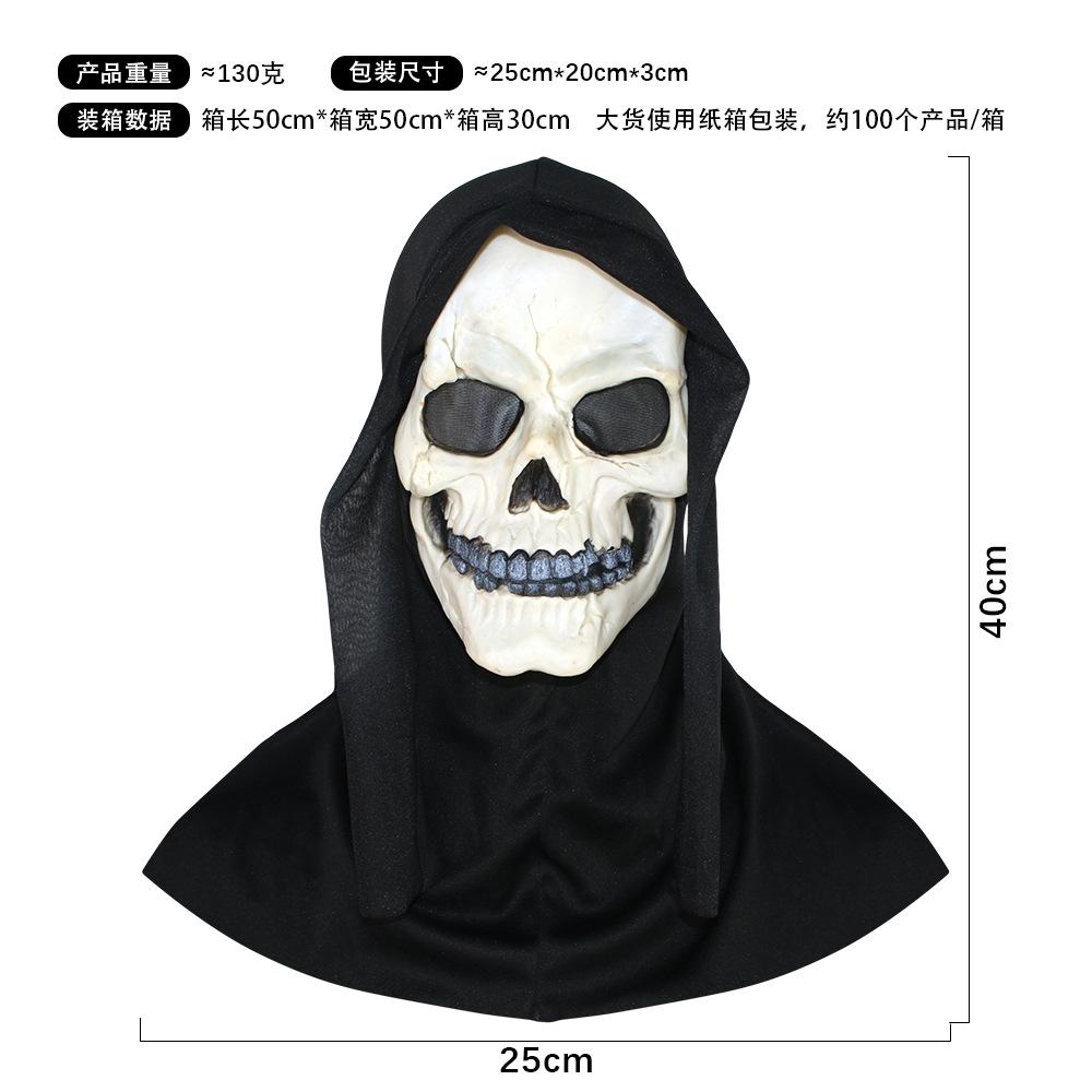 Scarred face, terrifying scream, mask, masquerade, ghostly face, Halloween party, prank prop