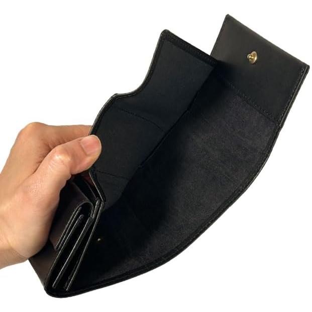 SLOW herbie compact mini wallet SO880P black wallet mini wallet smart wallet trifold wallet leather herbie leather men's