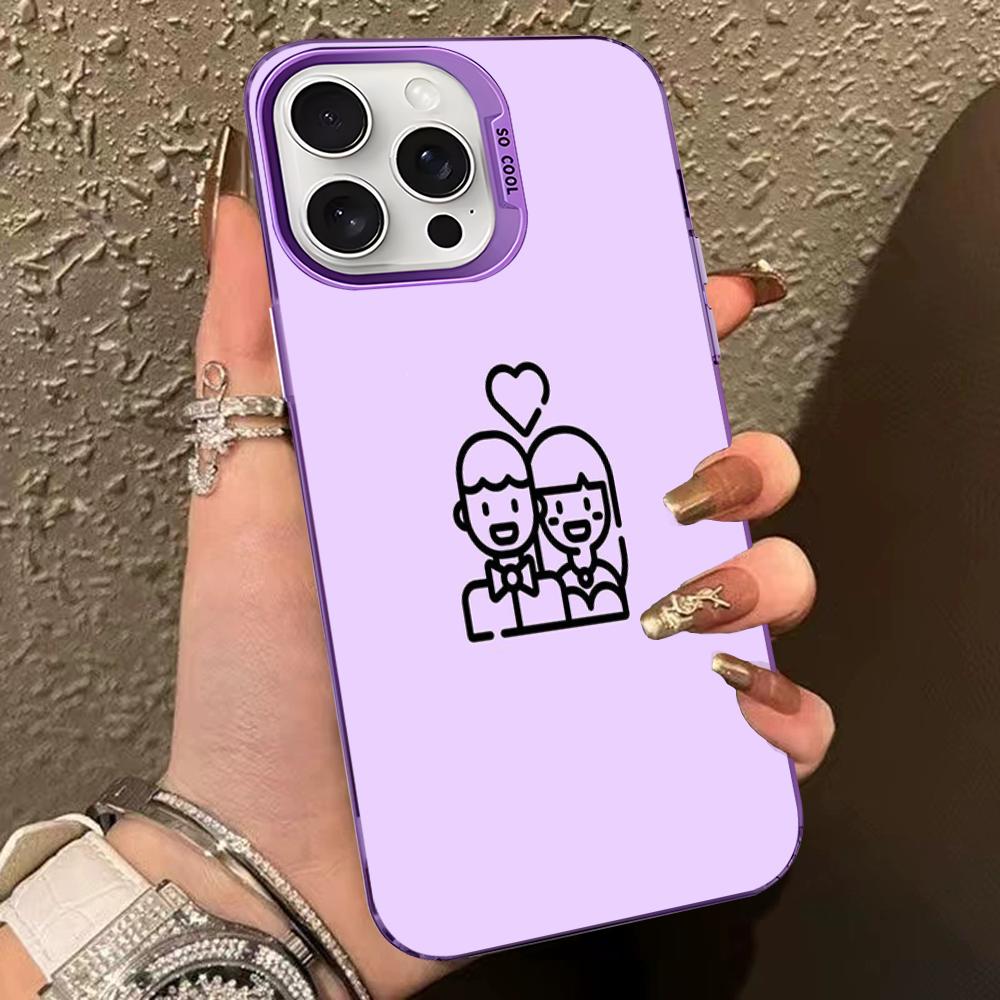 Lila Muster Hintergrund Handyhülle Für IPhone 16 15 14 13 12 11 Pro Max X XR XSMAX 8 7 Plus Matt Stoßfest Rückseite