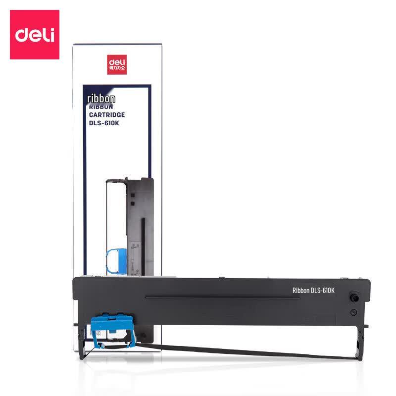 Deli DLS-610K Dot Matrix Printer Ribbon Cartridge 3-Pack