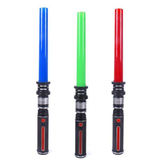 Glowing Stick Stretchable Cool Lights Sound Effect Boys Girls Glowing Lightsaber Super Hero Role Play Prop for Gift