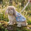 Breathable Guinea Pigs Vest Adjustable Rabbit Leash Set Cute Pet Harness and Leash  Daily Wear