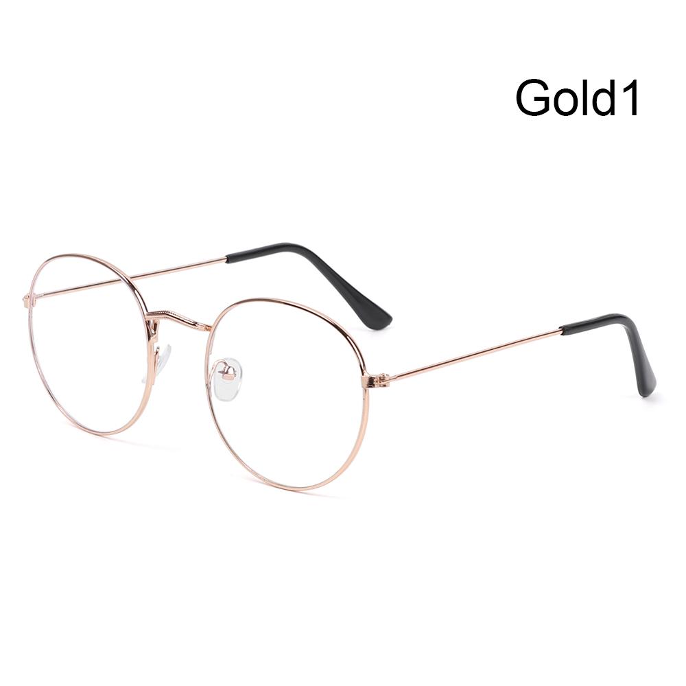 1 PC Retro Metal Anti-Blue Light Glasses Women Men Vintage Ultralight Round Frame Eye Protection Ultra Light Eyeglasses