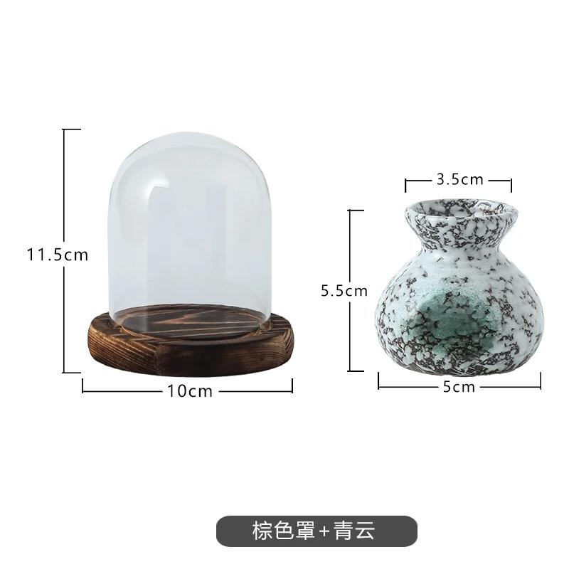 Chinese Ceramic Toothpick Jar Retro Toothpick Tube with Cover Creative Floss Cotton Swab Box Storage Box Set Home Decoration