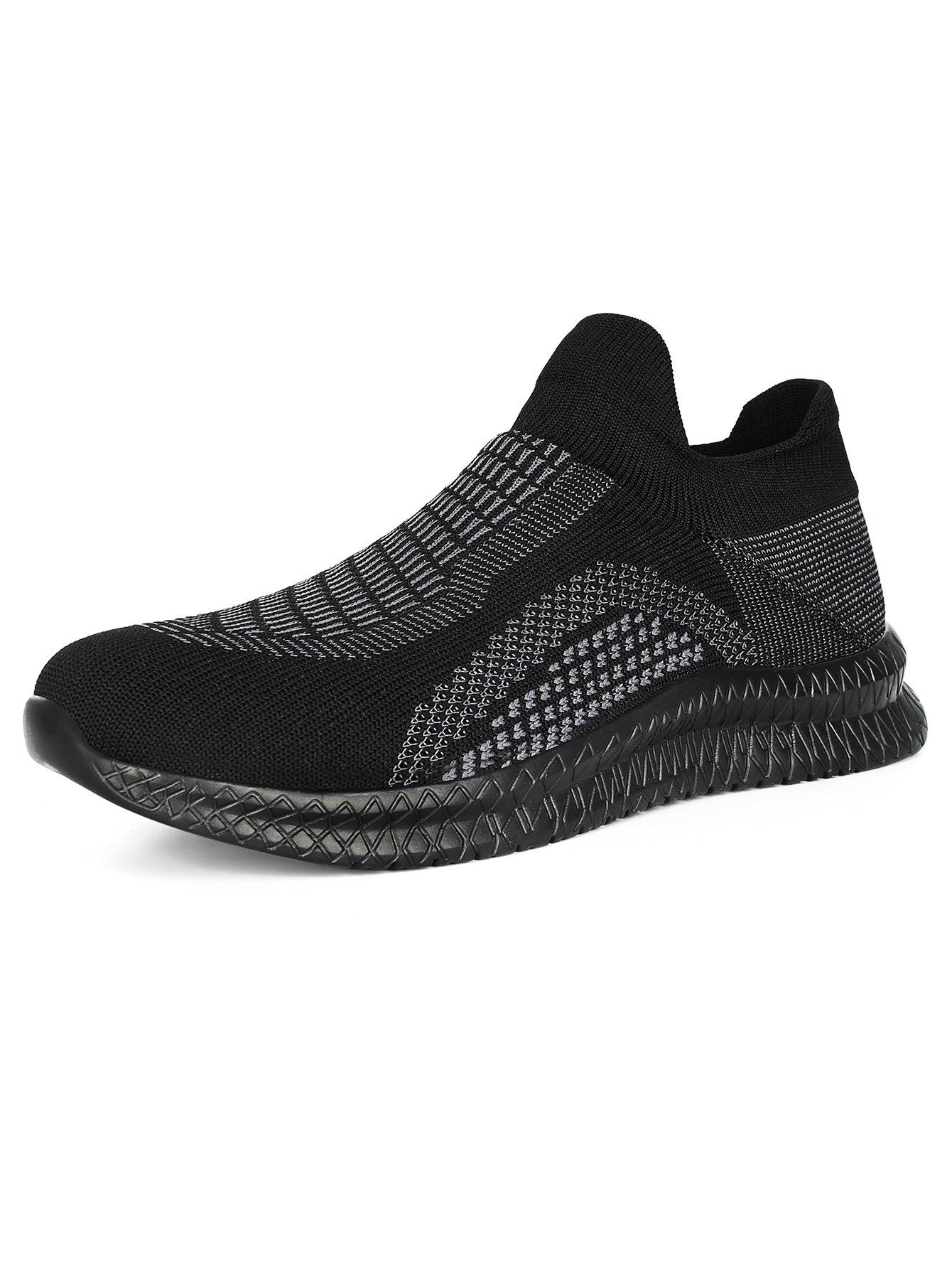 

2024 новый большой размер модный тренд дышащие кроссовки удобные и легкие сетчатые летние повседневные спортивные туфли 46 чёрный